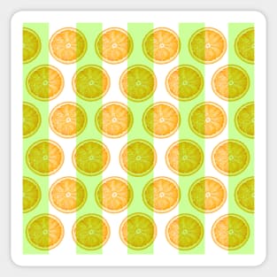 Citrus Slice and Stripes Sticker